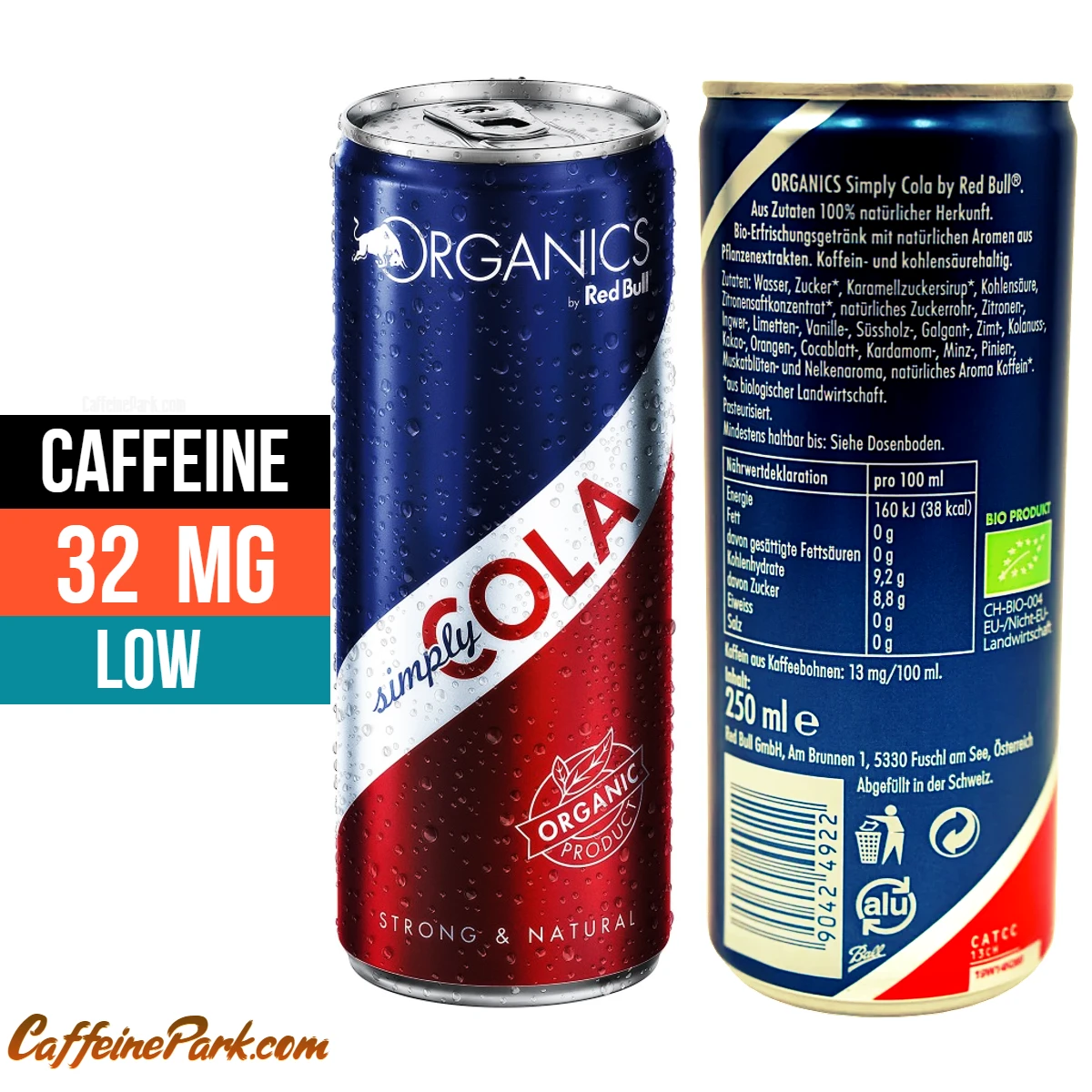 How Much Caffeine is in a Red Bull Simply Cola?
