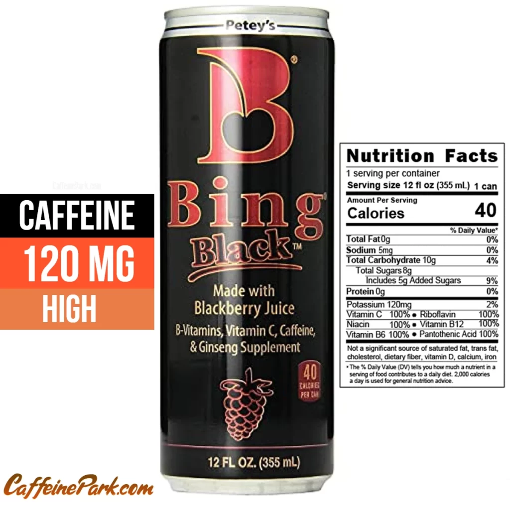 Caffeine in Bing Blackberry