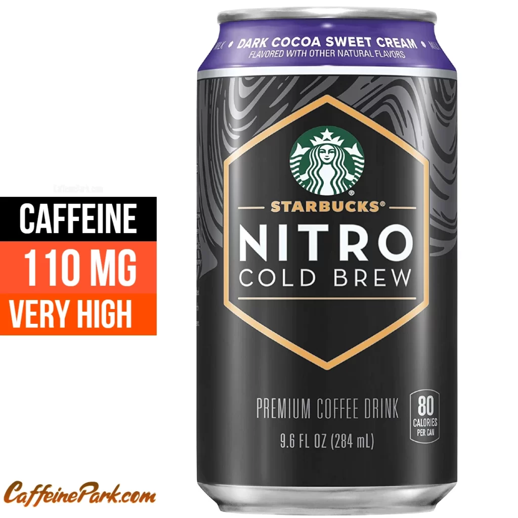 Caffeine in Starbucks Nitro Cold Brew Dark Cocoa Sweet Cream