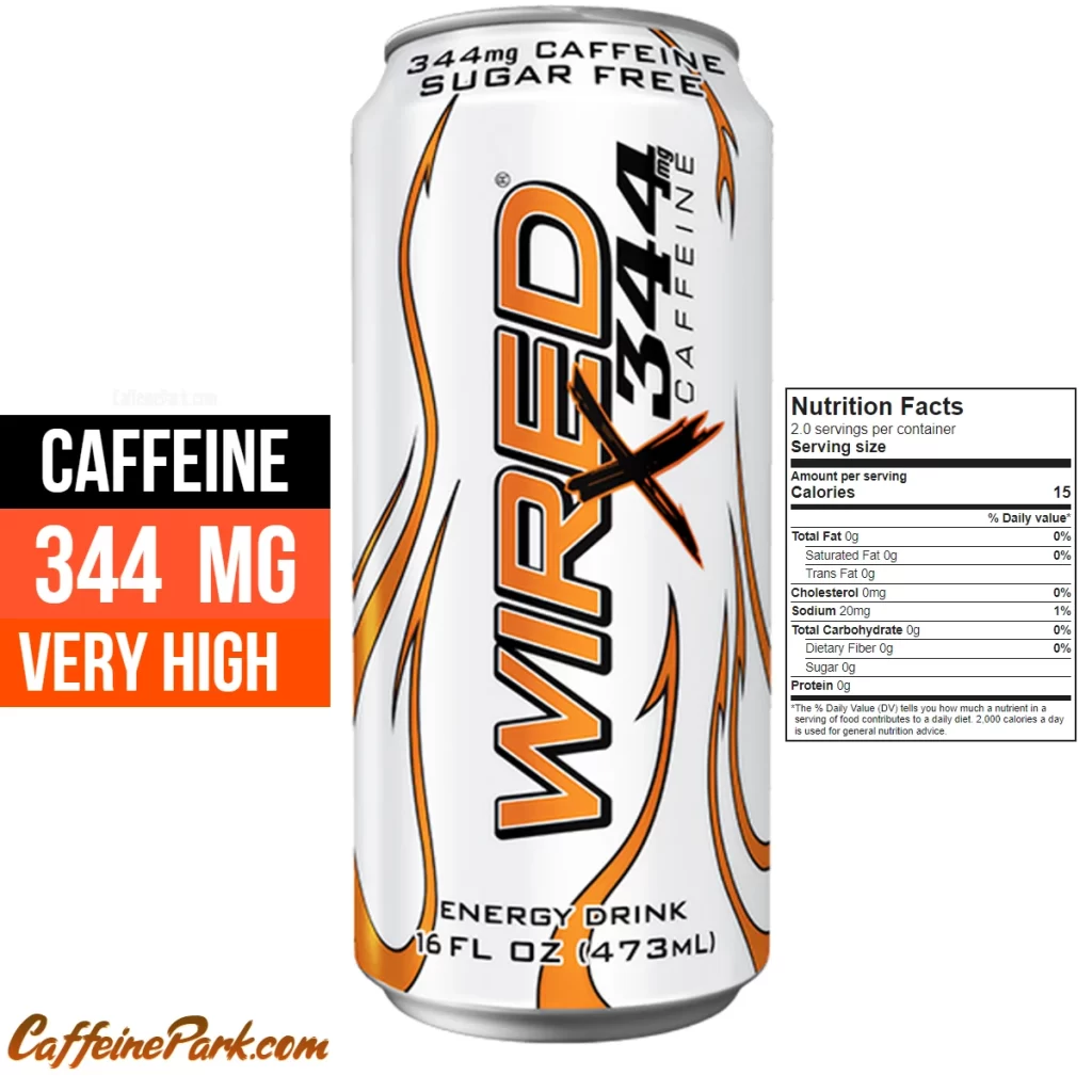 Caffeine in Wired X Sugar Free