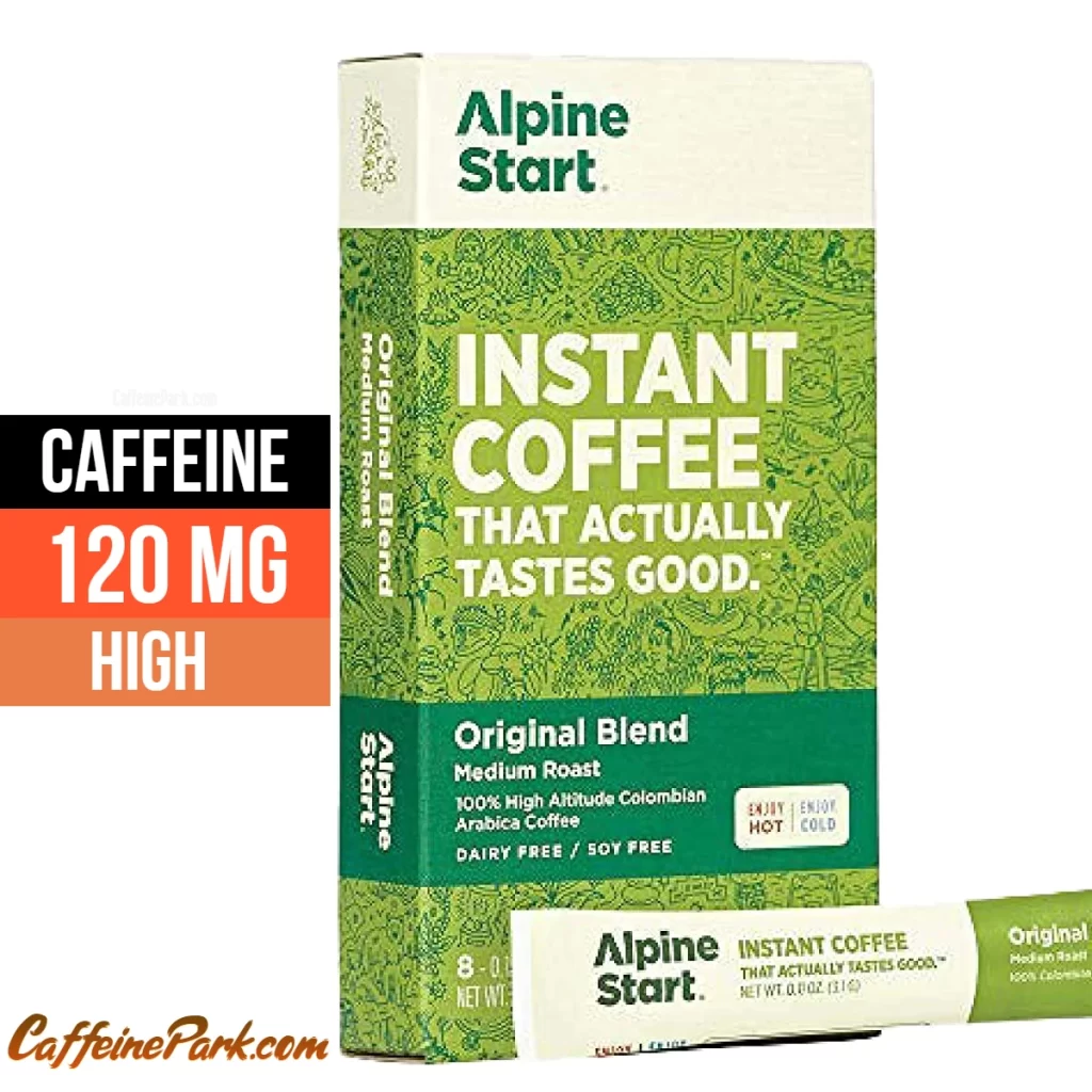 Caffeine in a Alpine Start Original Blend