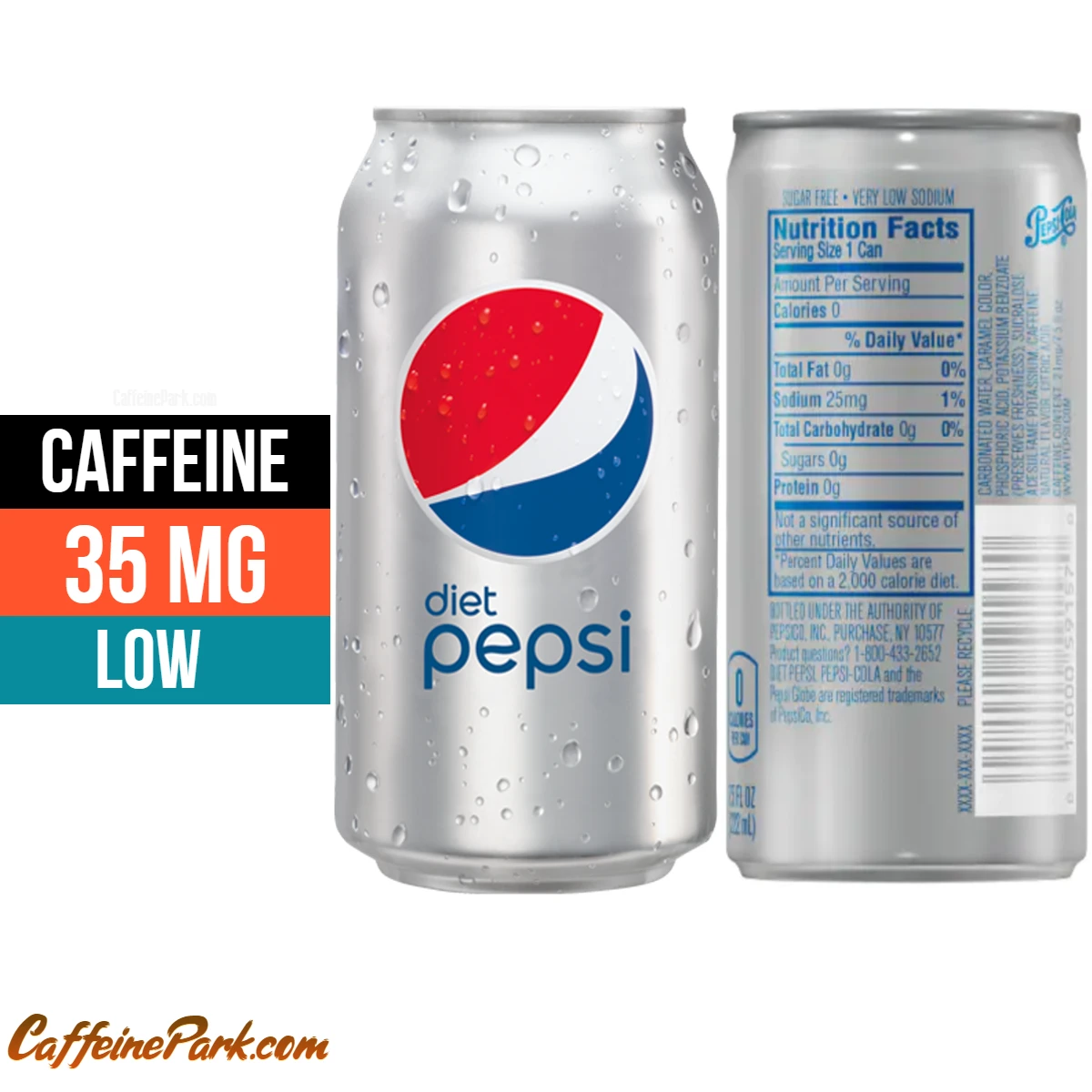  Pepsi Zero Calorie Variety Pack With Diet Pepsi/Diet