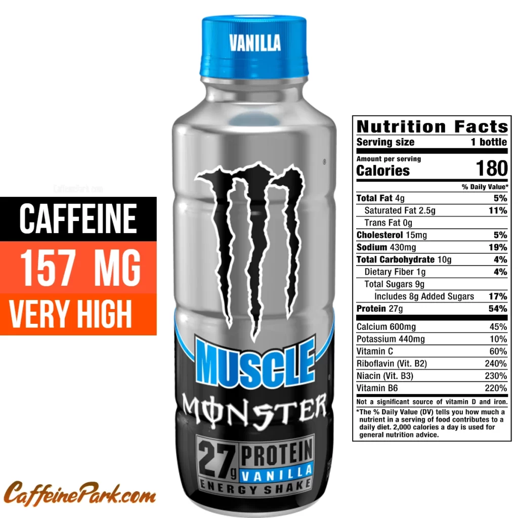 caffeine in Muscle Monster Vanilla