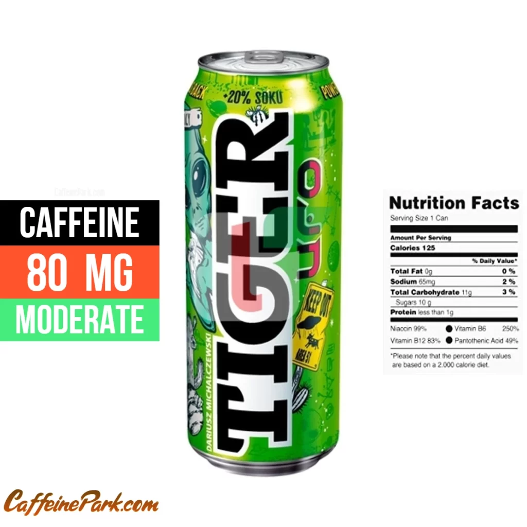 caffeine in Tiger UFO