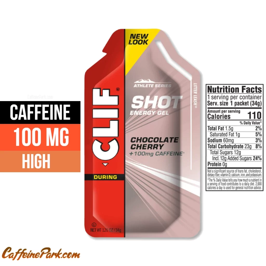 Caffeine in a Clif Shot Chocolate cherry with caffeine