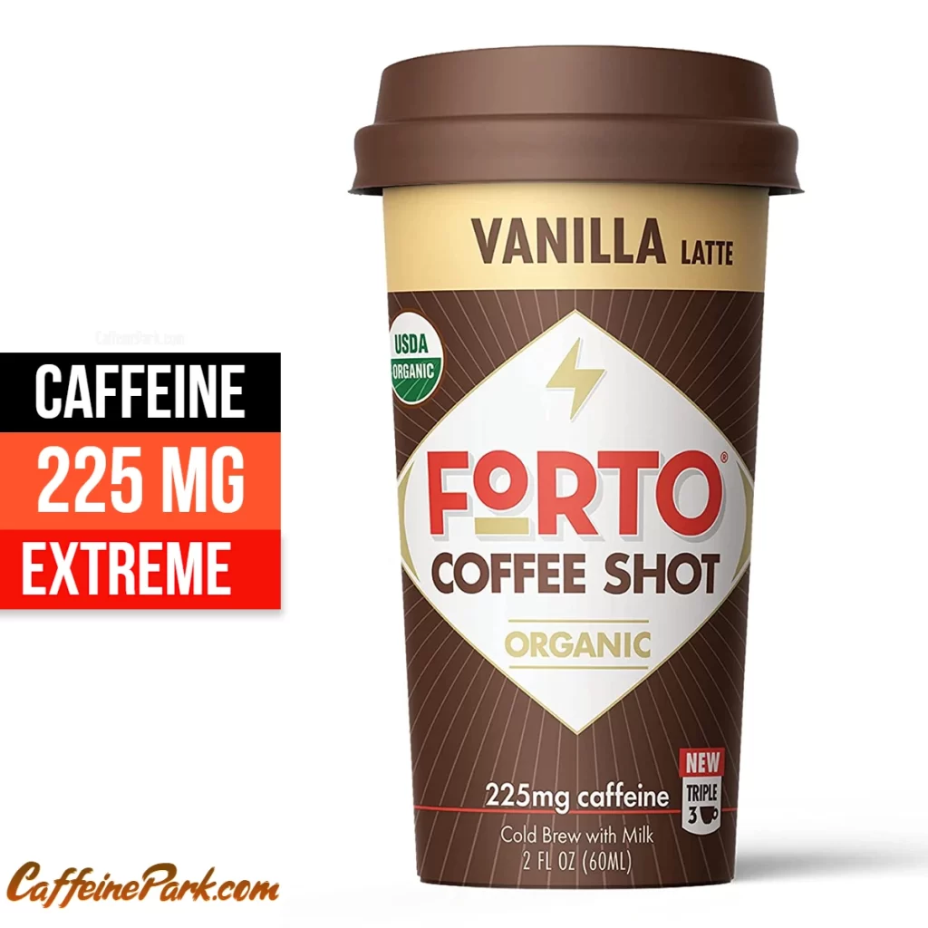 Caffeine in a Forto Vanilla Latte