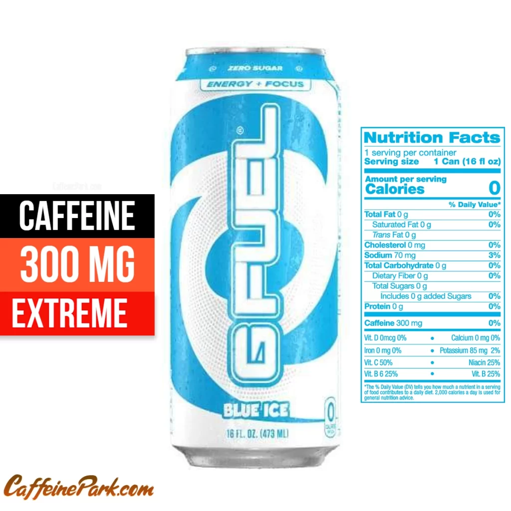 Caffeine in a G Fuel Blue Ice Energy