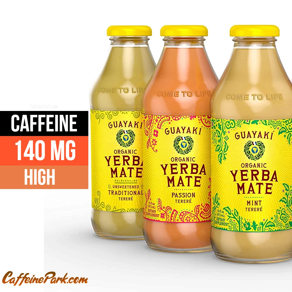 vooroordeel Kalmte reactie How Much Caffeine is in a Guayaki Yerba Mate Bottled Tea?