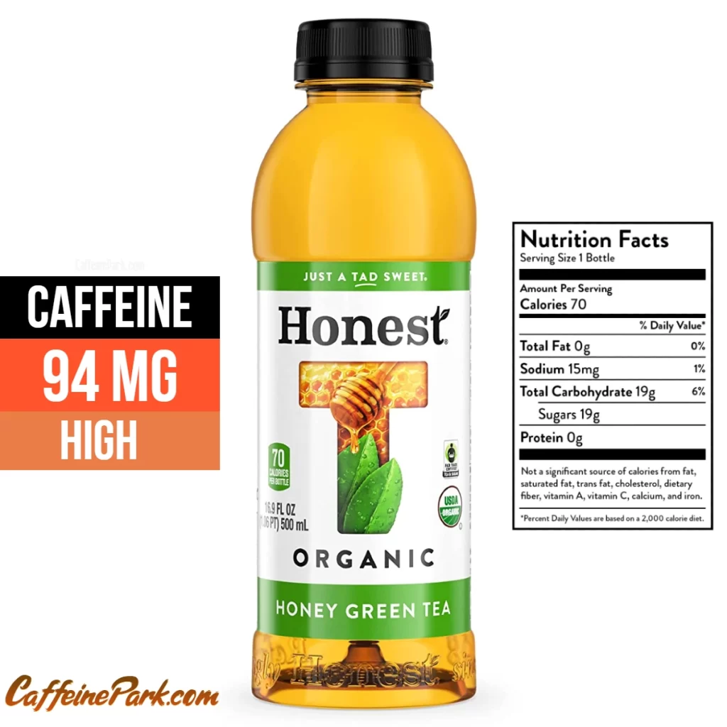 Caffeine in a Honest Honey Green Tea