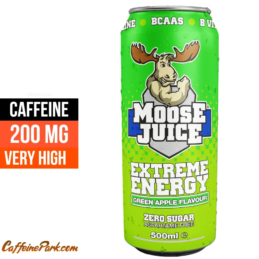 Caffeine in a Moose Juice Green Apple