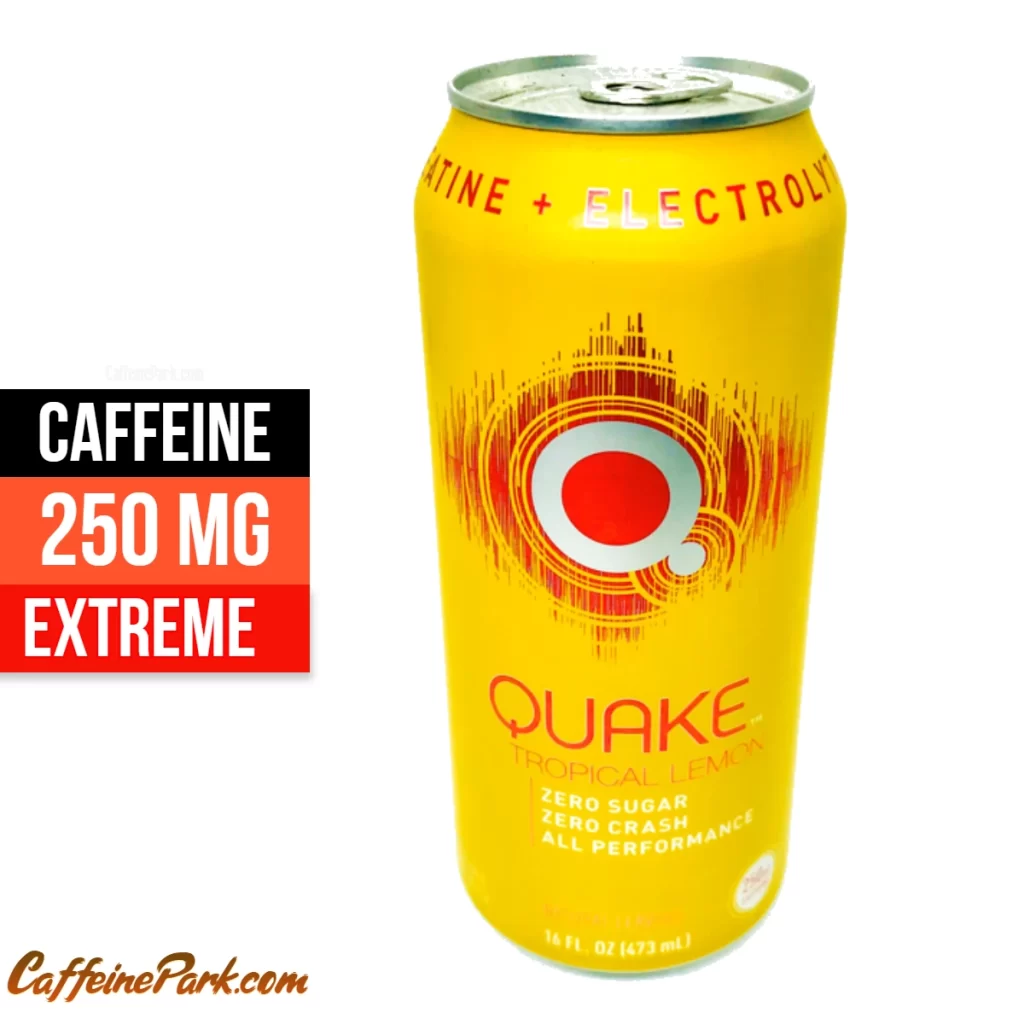 Caffeine in a Quake Energy Tropical Lemon