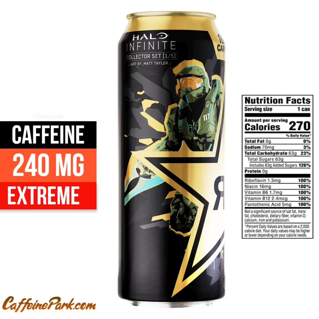 Caffeine in a Rockstar Halo Infinite Original
