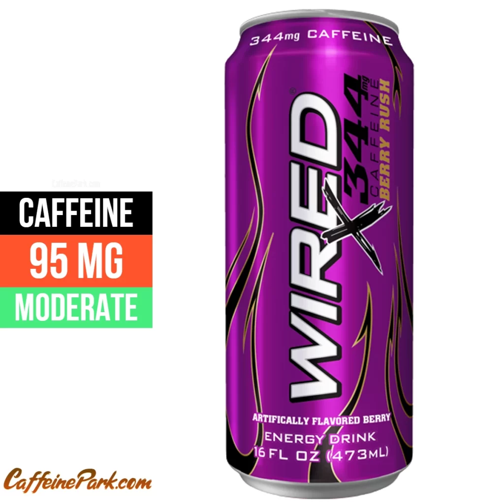 Caffeine in a Wired X Berry Rush