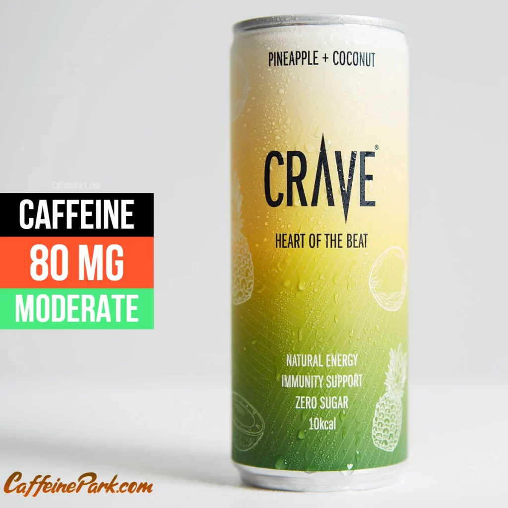 Caffeine ine a Crave Pineapple Coconut