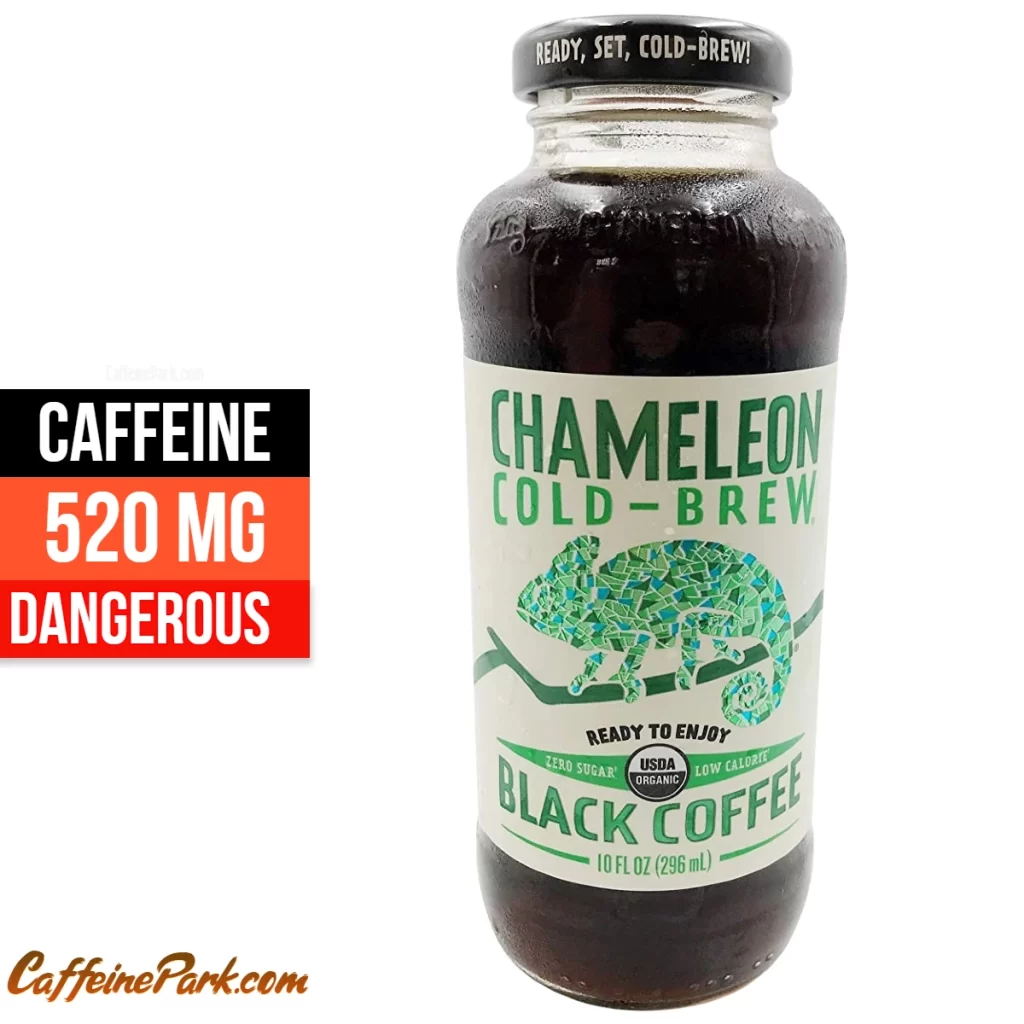 caffeine in Chameleon Cold Brew Black