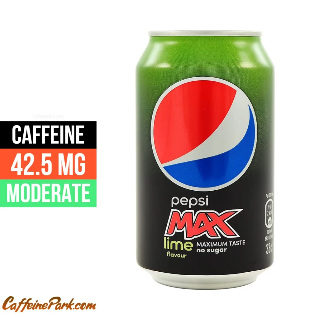 caffeine in Pepsi Max Lime