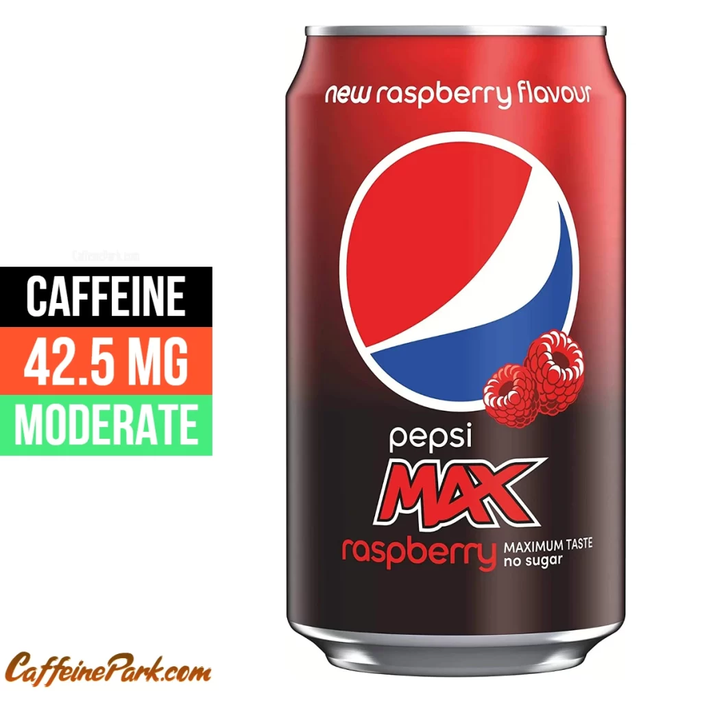 caffeine in Pepsi Max Raspberry