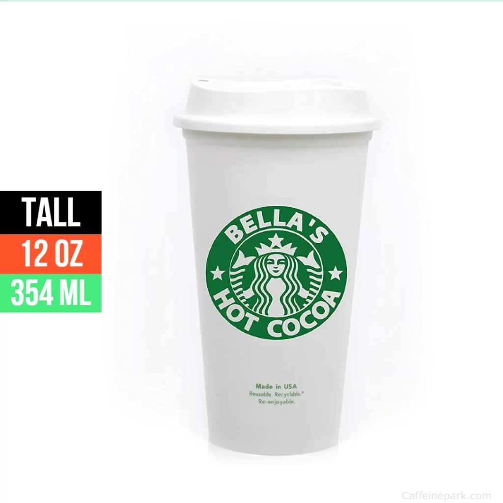 tall cup size Starbucks