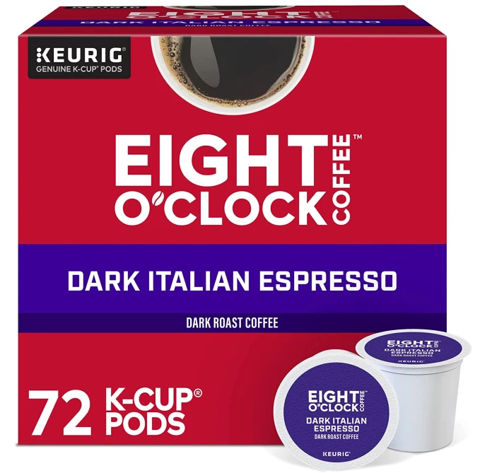 Eight OClock Coffee Dark Italian Roast Keurig Single Serve K Cup Pods