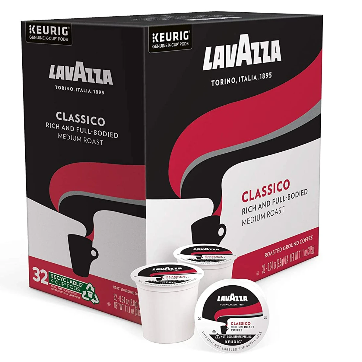 Lavazza Classico K Cups for Keurig Brewer