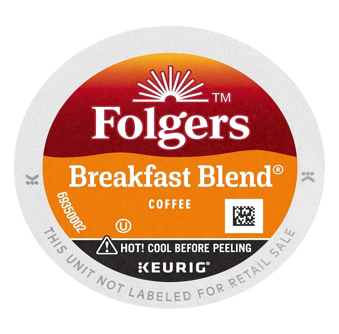 Folgers Breakfast Blend Mild Roast Coffee Keurig K Cup Pods