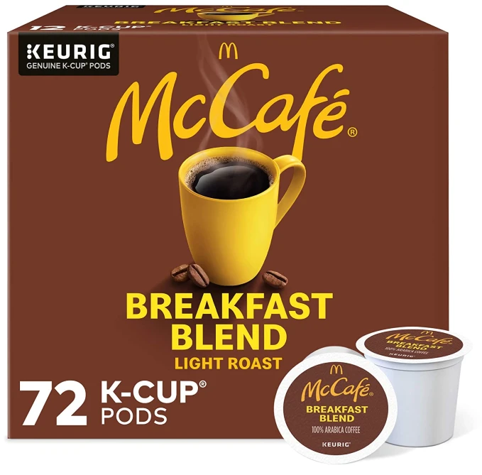 McCafe Breakfast Blend Single Serve K Cup Pods