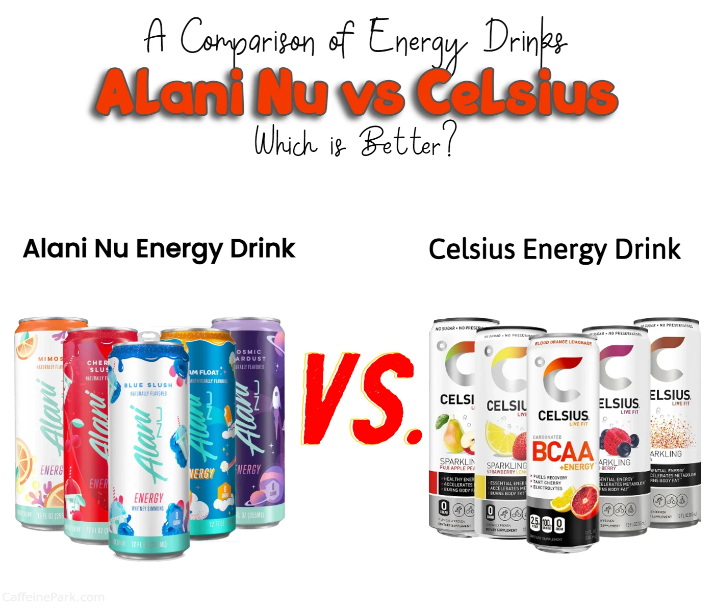 difference between Celsius energy drink and Alani nu energy drink