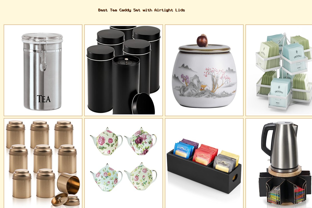 Best Tea Caddy Set with Airtight Lids