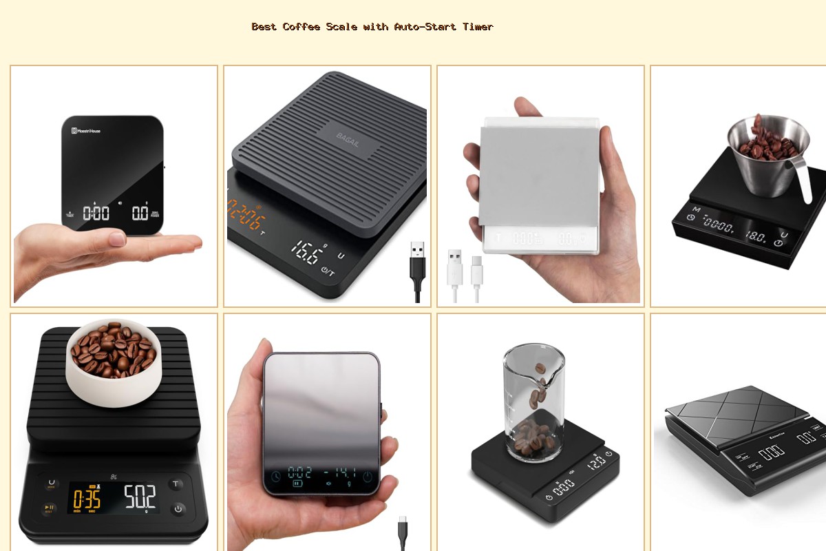 Best Coffee Scale with Auto-Start Timer